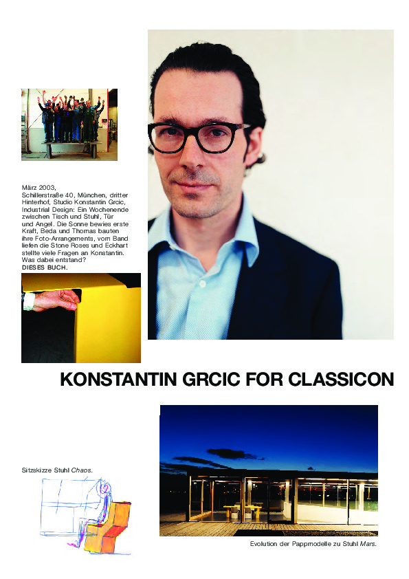 Konstantin Grcic für ClassiCon | Von der Idee zum Produkt